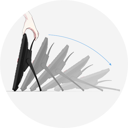 tablette écran graphique dessiner XP-Pen Artist 22R Pro avec le pied réglable intégré